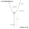 Zilveren roestvrijstalen lange slangenkop ketting met groene ogen en kwastje hanger - Slangenkop Ketting / Zilver Groene Ogen