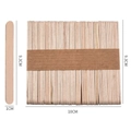 Natural wood ice cream sticks set of 50 pieces measuring 9.3cm by 1cm for DIY crafts - Wood / 50 Popsicle Sticks