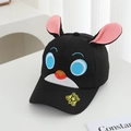 Detail of cartoon baseball cap with long ears and Zootopia Police badge embroidery - Rabbit - Black