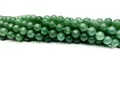 Perles rondes en pierre naturelle verte polie pour la création de bijoux DIY à la main - 4mm (environ 90 pcs) / Aventurine Vert Foncé