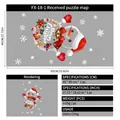 Christmas snowman and snowflake static window stickers for festive glass decoration - Style FX18-1 (45*60cm)