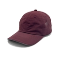 Wine red quick-dry nylon baseball cap with five-point star laser cut ventilation holes - M(56-58cm) / Burgundy