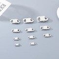 Detailliertes Set aus 11 Edelstahl-Karabinerverschlüssen in verschiedenen Größen für DIY - 6mm