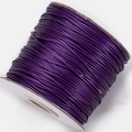 Dark purple Korean waxed cord 1.5mm on spool for handmade necklace and jewelry making - Dark Purple