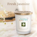 Car air freshener diffuser 100ml in white frosted glass bottle with jasmine scent - Jasmine