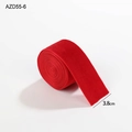 3.8cm red velvet Christmas ribbon with white edge, 1 roll for gift wrapping and DIY crafts - 3.8CM Red Velvet Ribbon / 2M/Roll