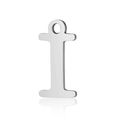 Polished stainless steel letter I alphabet charm pendant for DIY jewelry making accessories - Letter I(LA060-Ix5)