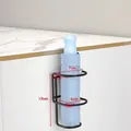Wall-mounted black metal umbrella rack for folding umbrellas with 13cm height - Single Hole Black
