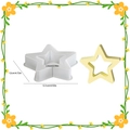 5-punts ster siliconen mal voor DIY hars en zeep ambacht, afmeting 12,5 cm x 12 cm - Groot / Wit