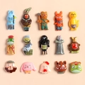 Miniature resin Capybara animal charms in various cartoon designs for DIY jewelry crafts - Traditional Chinese Monster Series