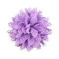 Detail of multi-layered purple lace sunflower hair accessory with honeycomb mesh texture - Light Purple