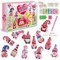 DIY Valentine's Day Gnome Diamond Painting Keychain Kit for Kids with 12 Designs - Valentine Gnomes Style (SK8023)