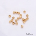 DIY jewelry 14k gold plated metal spacer beads for bracelets with 5x1.5mm size specs - 18K Gold Filled 5mm