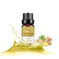 10ml Pure ginger essential oil in amber glass bottle with ginger splash visual - Ginger (ginger) Recipe