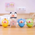 Cute mini animal figurines in chicken panda elephant and frog costumes for desktop decor - 1199-6 Bobo Tumbler Set