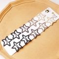Lot de 10 barrettes étoiles couleur Morandi au fini mat pour coiffure de filles - 4.2cm Émail café mat (10 pièces/carte)