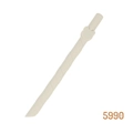 Creamy silicone straw cover with spiral texture and 3D bear head decoration - Off White