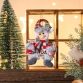 Dettaglio addobbo pupazzo di neve in peluche con scritta Feliz Navidad e dettagli a quadri - Pupazzo di Neve / 17.5*11cm
