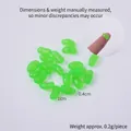 Mini hellgrüne Gelee-Bohnen-Modell aus Harz für Puppenhaus DIY und Landschaftsdeko - 1cm Kleine Grüne Geleebohne