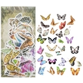 Vintage colorful butterfly washi stickers set for DIY journal and stationery decoration - Butterfly Whisper