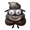 Funny brown poop emoji inflatable costume for adults party celebration costume - Poop / One Size