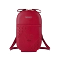 Dettaglio borsa a tracolla rossa per telefono con ricamo di orsetto carino e fiocco elegante. - Stile Orsetto 1 / Rosso