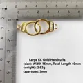 KC gold handcuff charm 15x40mm with Freedom engraving for DIY jewelry making - Large / KC Gold