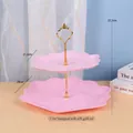 2-Tier Hexagon Pink Gold