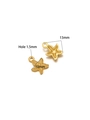 Gold plated stainless steel starfish pendant charms 13x10mm for DIY jewelry making - 10*13mm Starfish / Gold