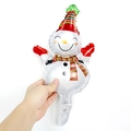 Mini Christmas snowman foil balloon with hat and scarf decoration for party decor - 16 Inch Mini Smiling Snowman