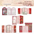Set di 10 adesivi retrò finestra Terracotta Keepsake per decorazione scrapbooking - Entro 105x75mm (10 Fogli) / Ricordo di Terracotta