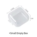 Piccola scatola in plastica trasparente per anelli e orecchini, misura 3.4x3.4x2cm - 3.4*3.4*2cm / Trasparente