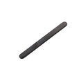 Macro view of a 52mm black polished stainless steel flat strip for DIY ring making - 5X52mm / Black