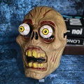 Maschera zombie di Halloween con occhi iniettati di sangue e denti decomposti - Zombie Horror