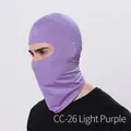 Light purple breathable cycling balaclava face mask in high elastic fabric for outdoor sports - Light Purple