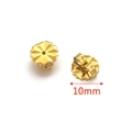 10mm golden stainless steel heart butterfly earring backings for DIY jewelry making - Style A Gold / Single Piece
