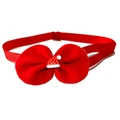 Red Christmas baby headband featuring a large velvet bow and festive Santa hat detail - 1*(20-36)CM / Red Xmas Hat Bowknot (Style 1)