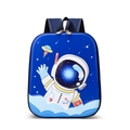 Waterproof cartoon astronaut children's backpack in blue with durable shell and straps - Astronaut-Royal Blue