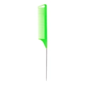 Professional green hair coloring comb with stainless steel pin tail for hair styling - Green