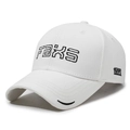 Casquette baseball blanche en coton avec broderie FBXS noire et détail 1978 - Réglable / Blanc