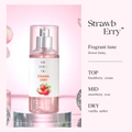 Pink Strawberry Fragrance Mist 88ml bottle with sweet flower fruity scent notes - Strawberry Flower Fruity / 8803/88ml
