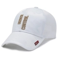White camo baseball cap with gold embroidery and breathable mesh panels - Adjustable (56-60cm) / White Camouflage