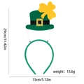 Cerchietto verde San Patrizio con cappello a trifoglio e specifiche delle dimensioni - Grande cappello a cilindro