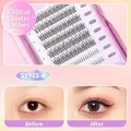 Individual fishtail cluster false eyelashes set with 9-11mm natural black extensions - SY913-B A-type Fish Tail Fairy