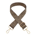 Verstellbarer breiter Schultergurt mit Leopardenmuster und goldfarbenen Metallhaken - Muster Nr. 161