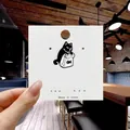 Cute black cat enamel brooch with white fish shopping bag pin for bags and clothes - 122*Black Cat in Shopping Bag Pin