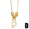 Collana con gatto dorato e cristalli micro-pavé su catena veneziana per un look carino - Gatto astratto con pavé di zirconi