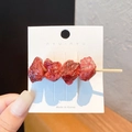 Grappige haarspeld met realistisch ontwerp van een bruine geroosterde vleesspies - 7# BBQ Spies