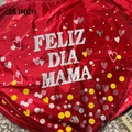 18 inch red heart foil balloon featuring Feliz Dia Mama Spanish text for Mother's Day - Spanish Mother's Day #17