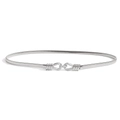 Detailansicht eleganter silberner Feder-Metallkettengürtel mit Koppelschließe für Damen - Silber